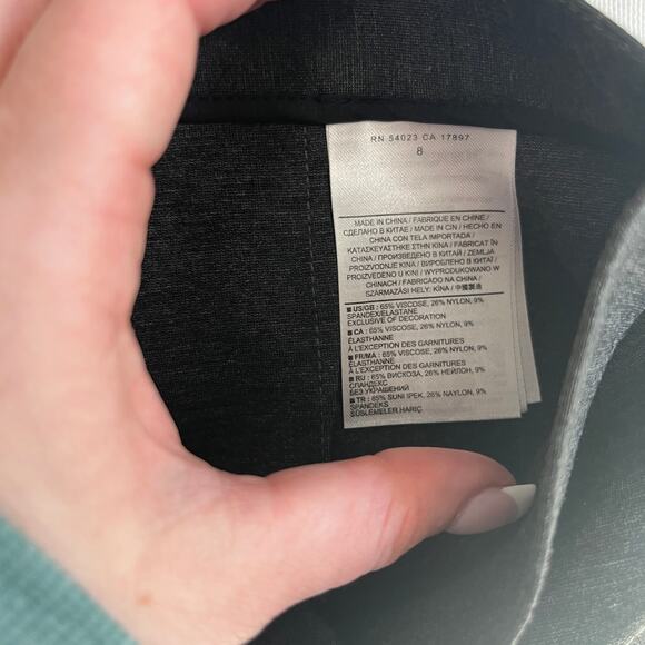 NEW Banana Republic Heather Gray Ponte Leggings Size 8 - Picture 3 of 6